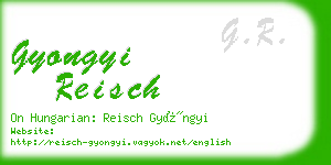 gyongyi reisch business card